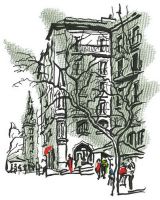 Everyday life embroidery design