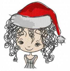 Santa's helper embroidery design