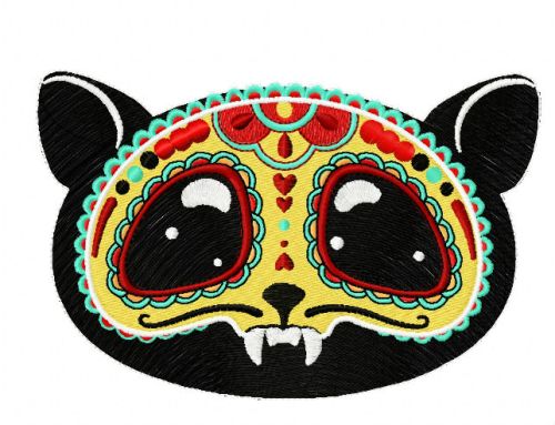 Vampire cat 2 machine embroidery design