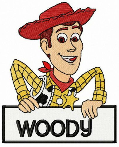 Sheriff Woody Pride machine embroidery design