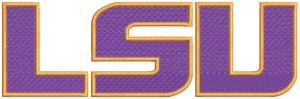 LSU Tigers Alternate logo embroidery design