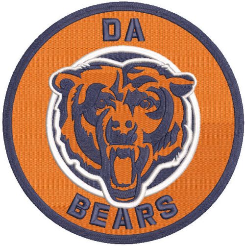 Chicago Da Bears Logo embroidery design