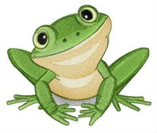 Southern laughing tree frog embroidery design