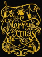 Merry Christmas 8 embroidery design