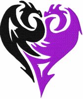 Descendants embroidery design
