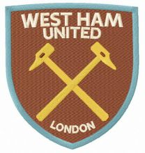 West Ham United F.C. logo embroidery design