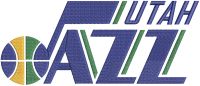 Utah Jazz Logo embroidery design
