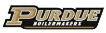 Purdue Boilermakers logo embroidery design