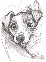 Puppy in the bosom embroidery design