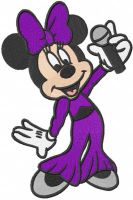 Minnie Elvis embroidery design