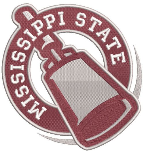 Mississippi State Bulldogs 2023 Secondary Logo embroidery design