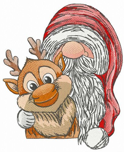 Christmas team machine embroidery design