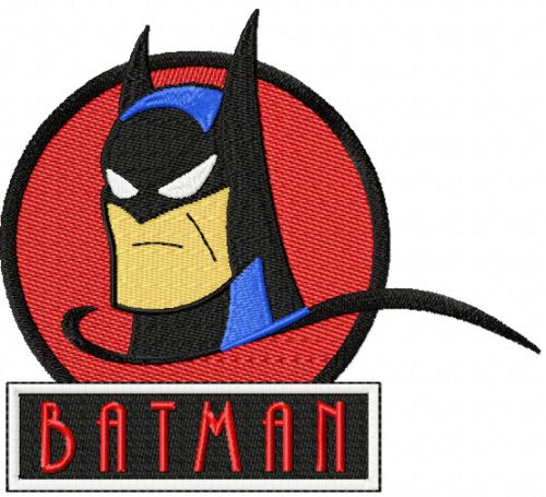 Batman Vintage machine embroidery design