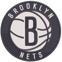 Brooklyn Nets Primary Logo embroidery design