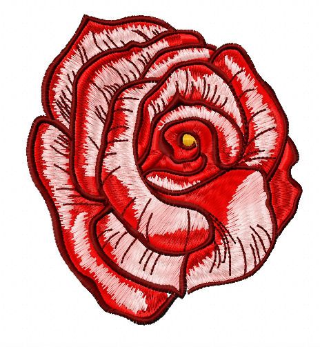 Foxy rose 2 machine embroidery design