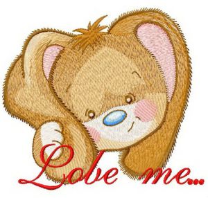 Love me embroidery design