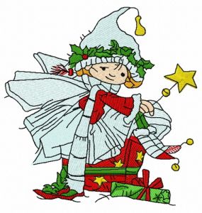 Christmas elf 6 embroidery design