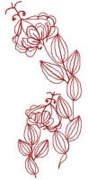 Redwork flower free embroidery design