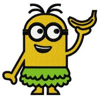Hawaiian Minion 3 embroidery design