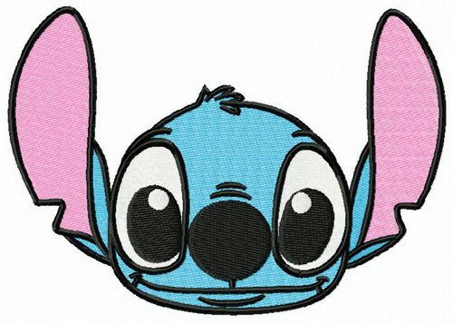 Happy Stitch muzzle machine embroidery design
