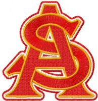 Arizona State University embroidery design