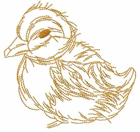 Little cute duck free embroidery design
