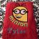 Crazy Minion embroidered on towel