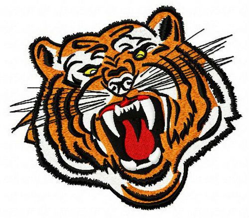 Bengal tiger 4 machine embroidery design