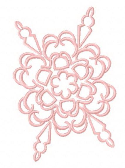 Snowflake 16 machine embroidery design