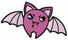 Bloodthirsty bat embroidery design