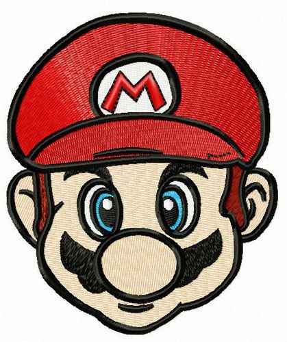 Super Mario machine embroidery design 
