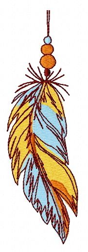 Feather 41 machine embroidery design