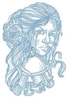 Spanish beauty 3 embroidery design