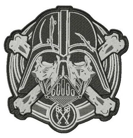 Darth Vader large patch machine embroidery design
