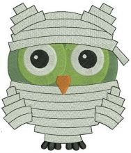 Owl in mummy costume