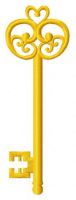 Golden key 11 embroidery design