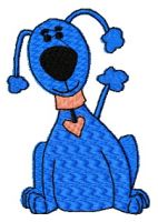 Poodle embroidery design