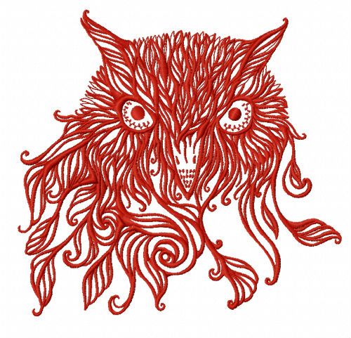 Tribal owl 4 machine embroidery design