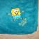 Embroidered blanket with Spongebob design