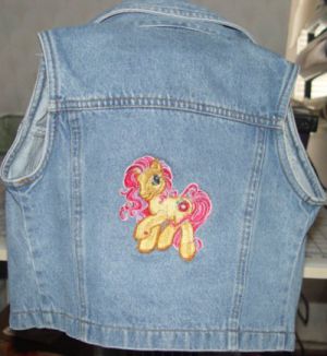 my little pony jacket embroidery design