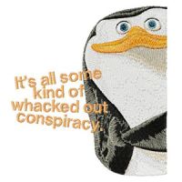 Penguin embroidery design