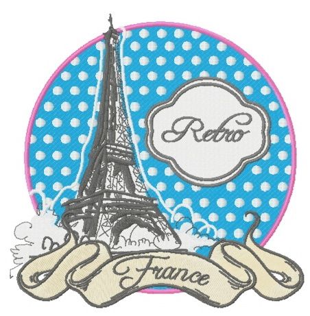 France machine embroidery design