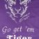 Go get em tiger embroidery design