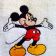 Mickey Mouse Welcome on towel embroidered