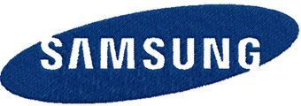 Samsung logo machine embroidery design