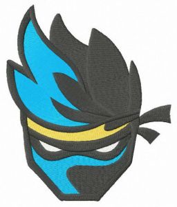 Fortnite Ninja embroidery design