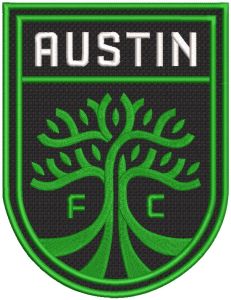 Austin fc logo embroidery design