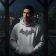 Hoodie with Batman lace effect embroidery