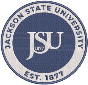Jackson State University Round logo embroidery design