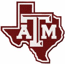 Texas A&M Aggies Sign embroidery design